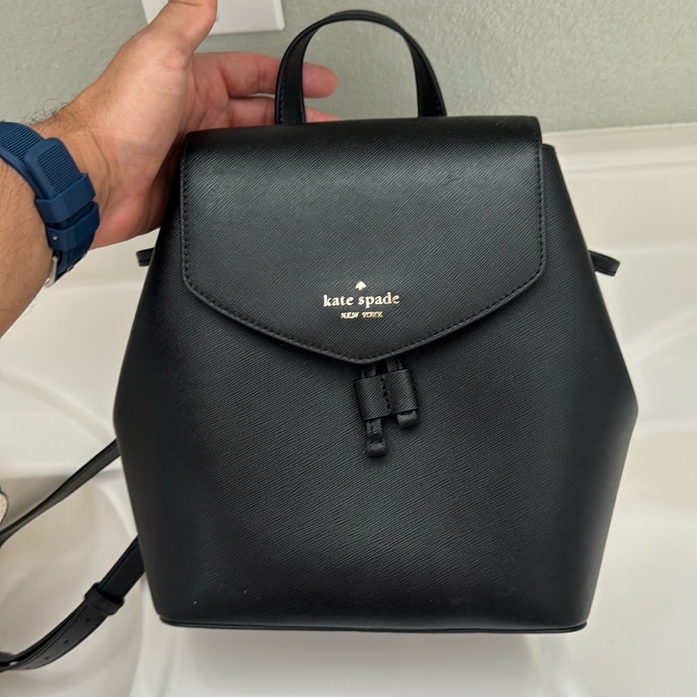 Kate spade backpack black